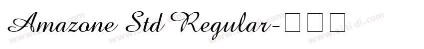Amazone Std Regular字体转换